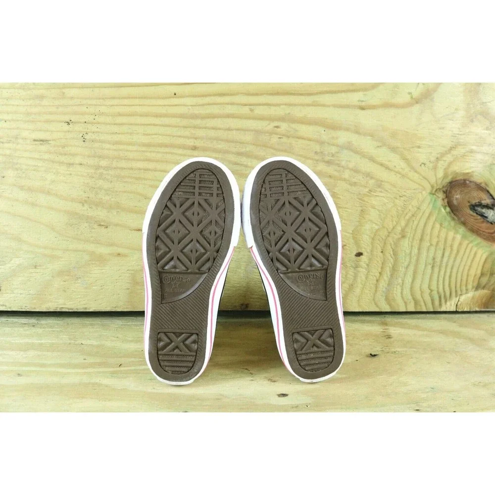 Converse Chuck Taylor Girls 11 Junior Metallic Zip Fabric Gray Sneakers